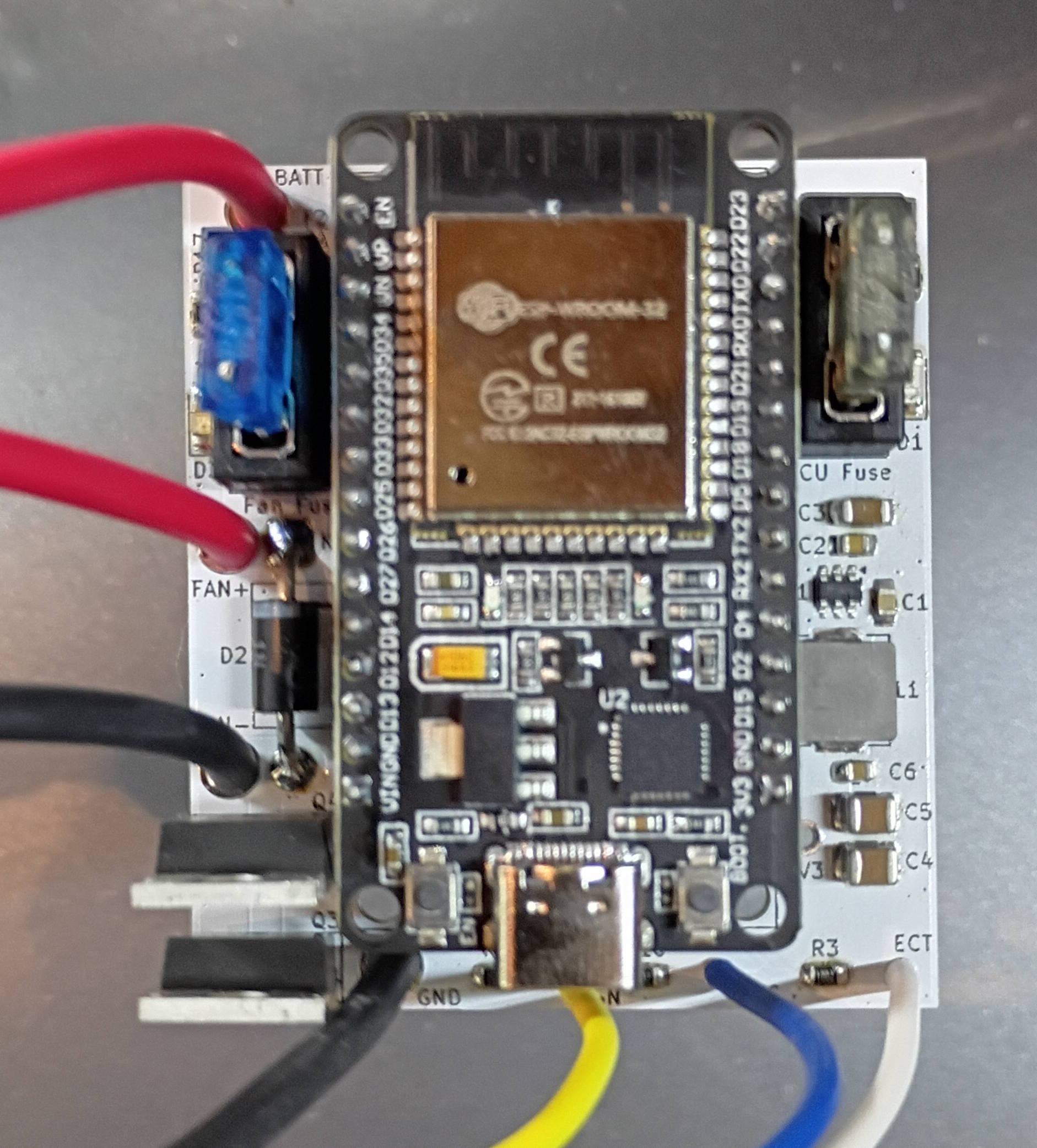 ESPRadiator fan controller PCB